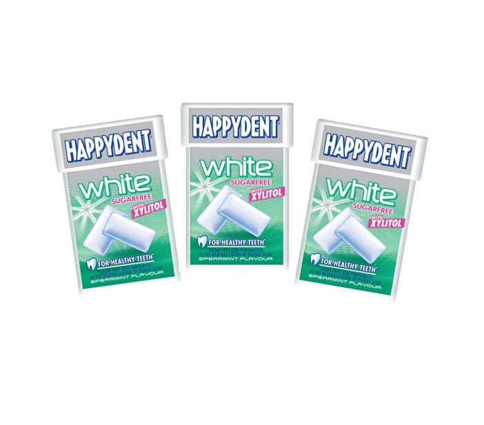 Happydent White Spearmint Xylitol Fliptop Spearmint Flavor 16.5Gm (3 Pcs)